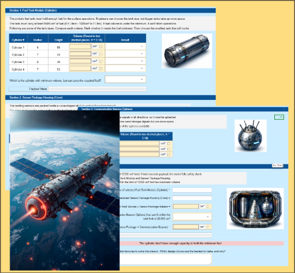 Mission Payload: Volume of Shapes