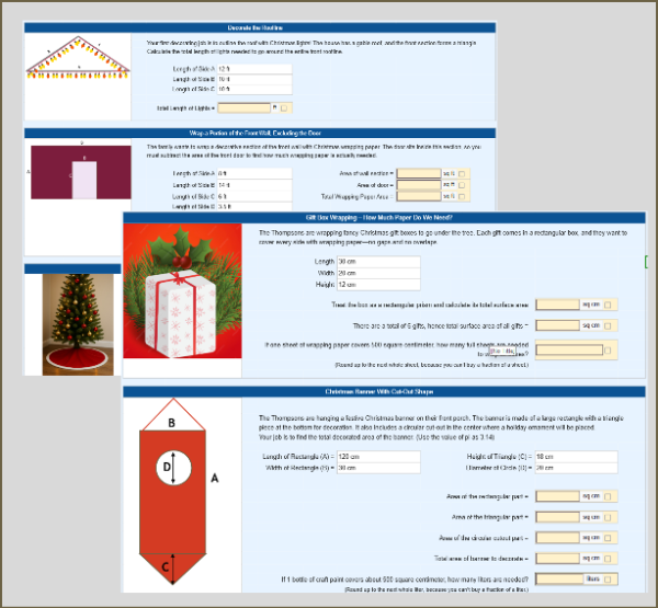 A Geometric Christmas: Home Decoration