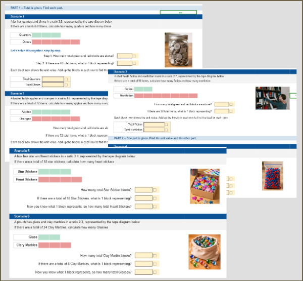 Tape Diagram Ratio Problems