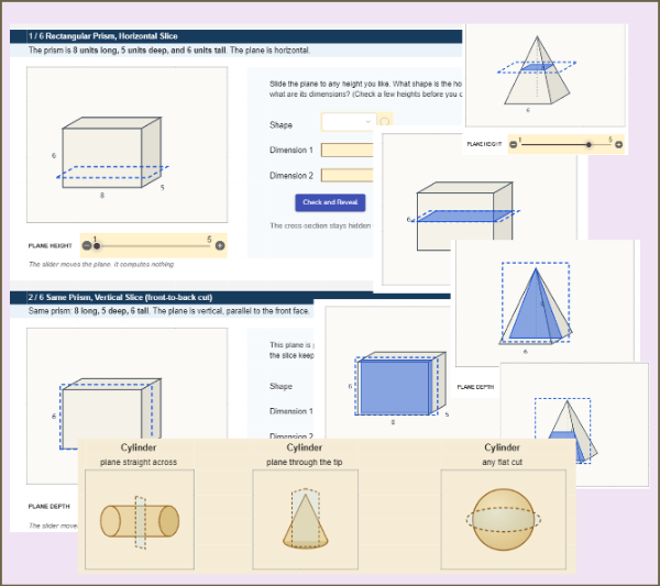 SLICE IT: Cross-Sections of Solids