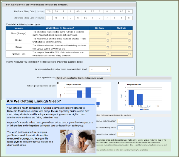 Sleep Patterns: Mean, Median, Range, IQR & Histogram
