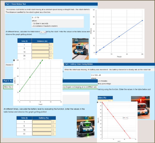 Physics Lab Data: Graphing Functions
