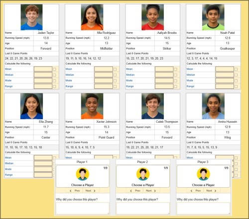 Create Your Dream Team: Sports Statistics