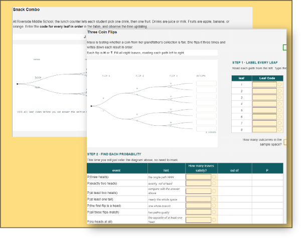 Tree Diagrams and Outcome Lists