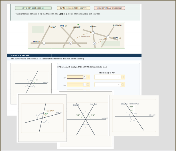 City Intersections: Real-World Angle Relationships