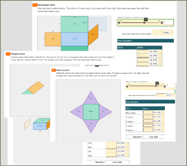 Unfold It: Nets and Surface Area