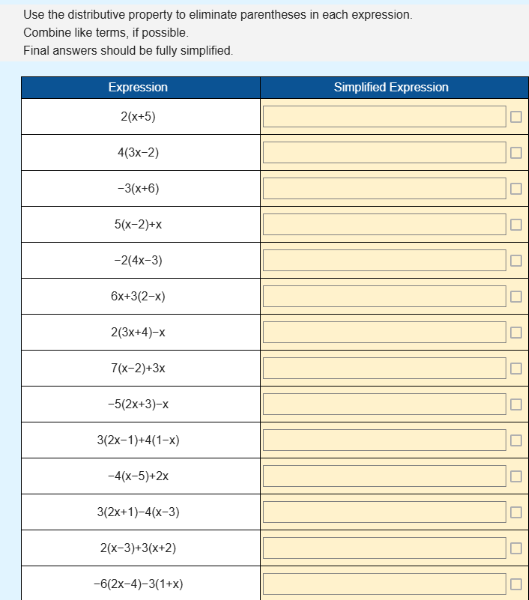 Simplify It! Using the Distributive Property